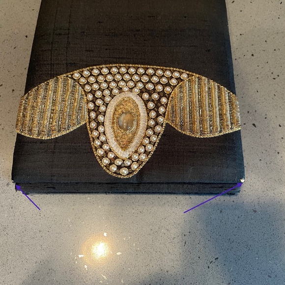 Vintage Kane M silk beaded bag - Picture 8 of 8